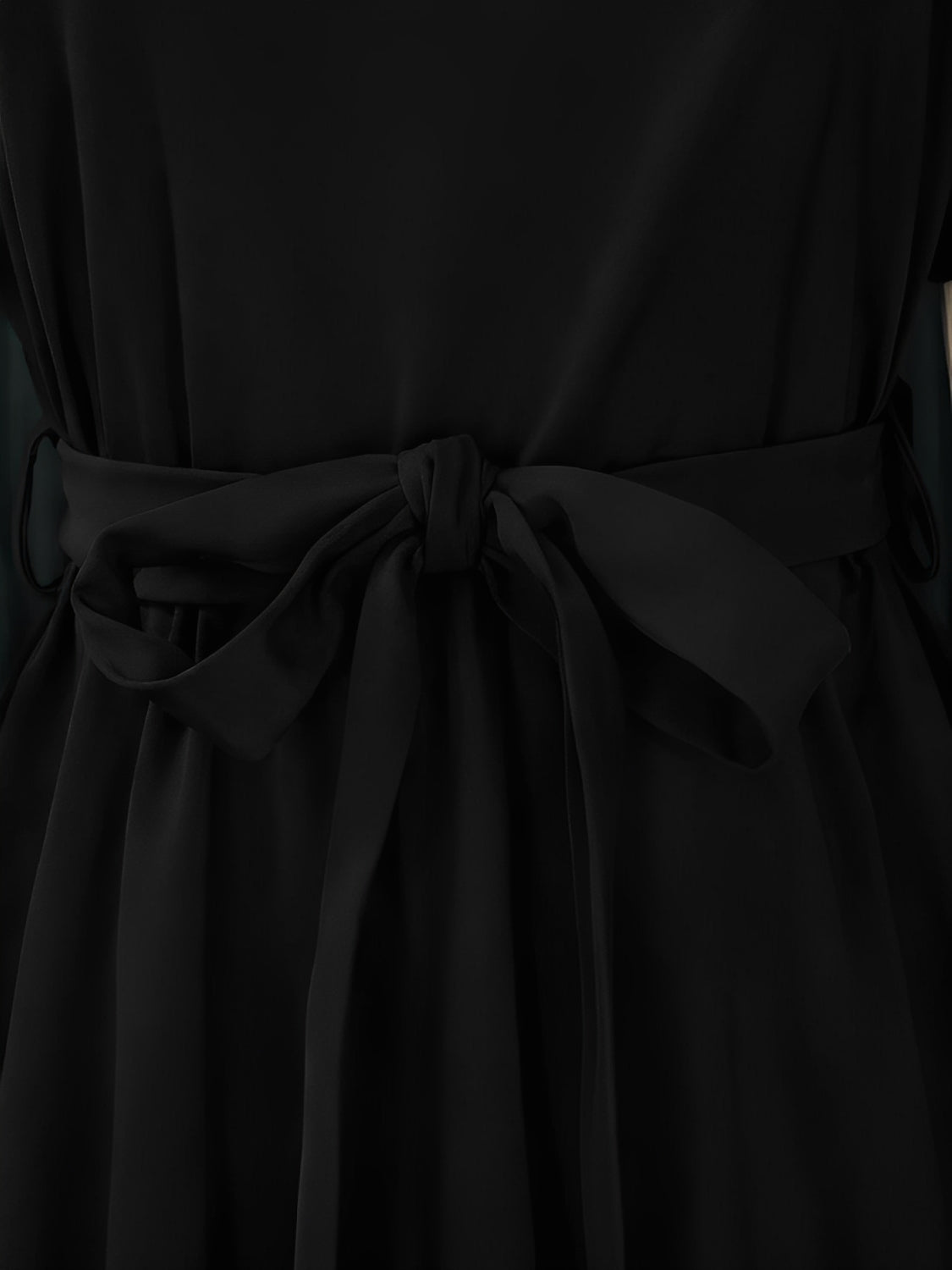 Conjunto Blusa Peplum com Cinto Faixa e Calça Pantalona Elegante - Marian