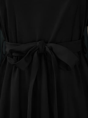 Conjunto Blusa Peplum com Cinto Faixa e Calça Pantalona Elegante - Marian