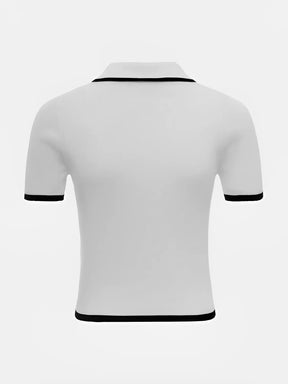 Blusa Gola Polo com Decote e Botões Frontais – Blenda