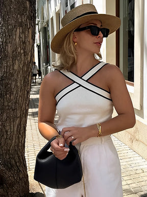 Blusa Tricô com Detalhe Transpassado Frontal Sofisticada – Virginia