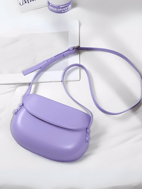 Bolsa Feminina em Couro PU com Design Arredondado e Alça Regulável – Odete