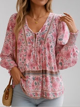 Blusa Boho Floral em Viscose com Decote em V – Flora [FRETE FULL]