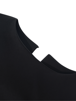 Vestido Longo Sem Mangas com Design Bicolor Diagonal Elegante - Alane [FRETE FULL]