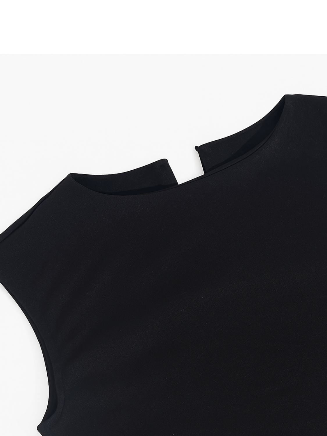 Vestido Longo Sem Mangas com Design Bicolor Diagonal Elegante - Alane [FRETE FULL]