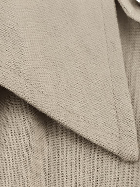 Vestido Midi Chemise Sem Mangas com Botões Dourados e Fivelas – Melina