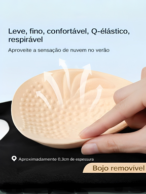 Sutiã Modelador Sem Costura Costas Baixas e Alças Multifuncionais – Cassy