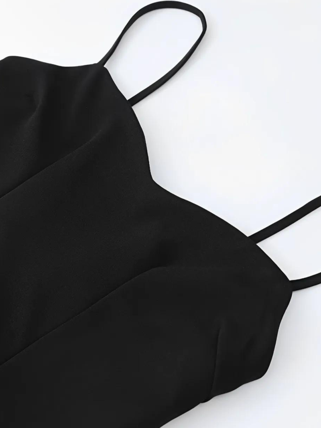 Vestido Longo com Decote Coração Alças Finas e Corpete Ajustado – Celine