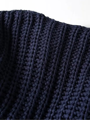 Cardigan de Tricô Ponto Grosso com Botões e Bolsos - Seraphine