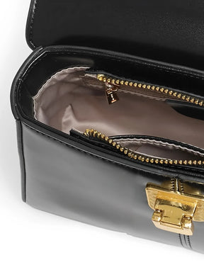 Bolsa de Couro Tiracolo com Lenço Decorativo e Alça de Ombro – Lena