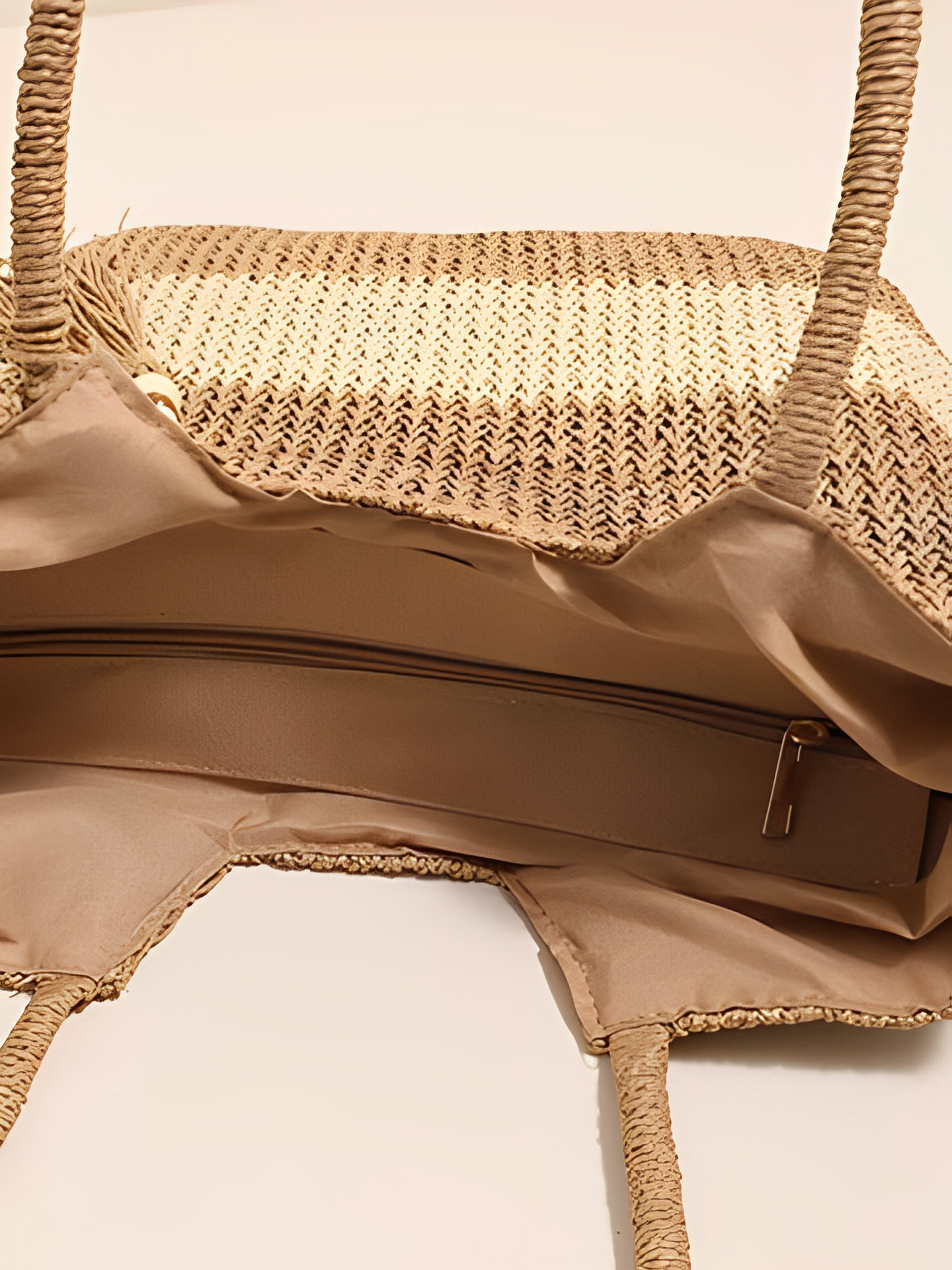 Bolsa Tote de Palha com Alça de Ombro Trançada  para Praia - Manu