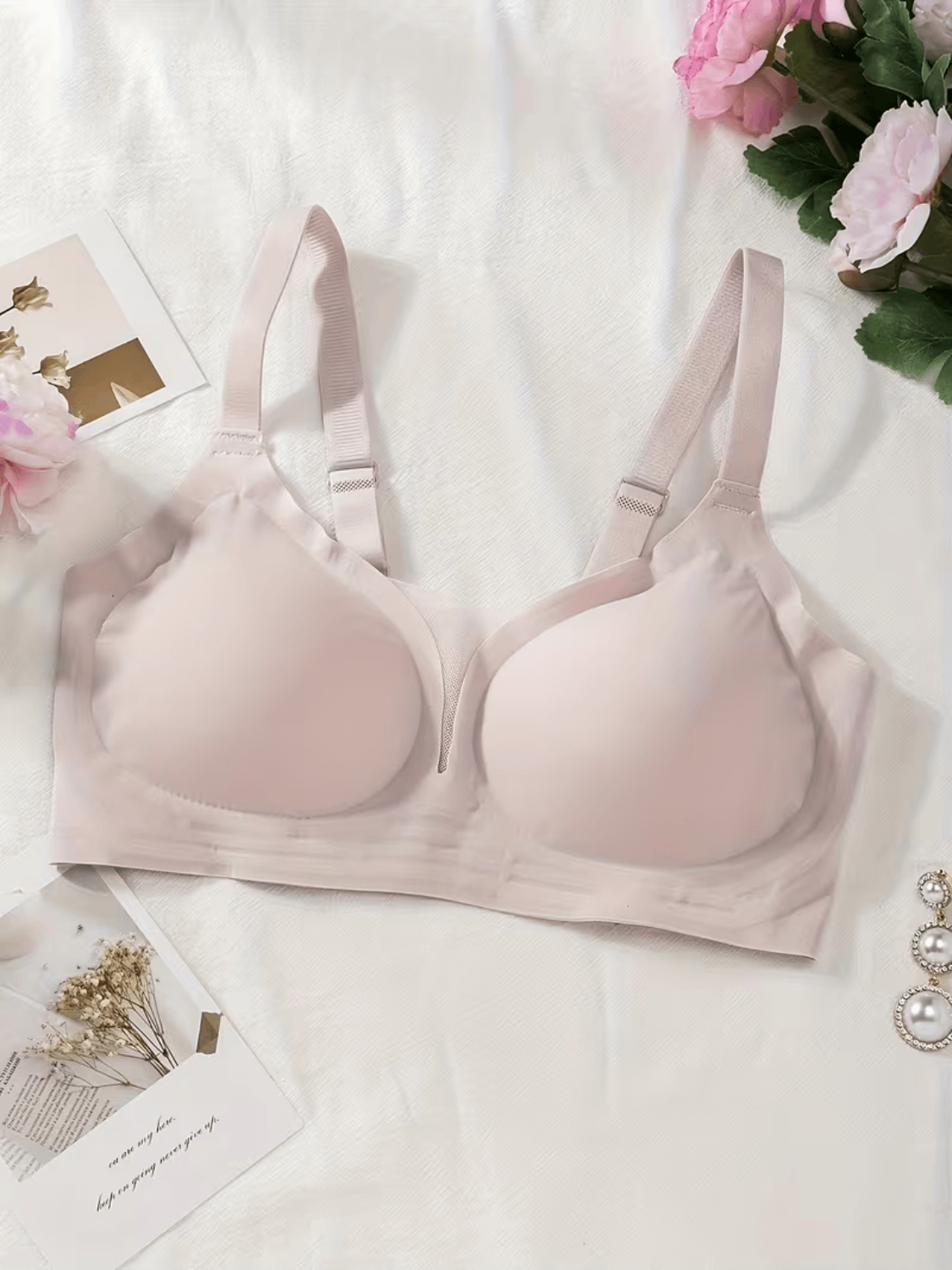 Sutiã Sem Costura com Bojo 3D Costas em U e Efeito Push Up – Aisha