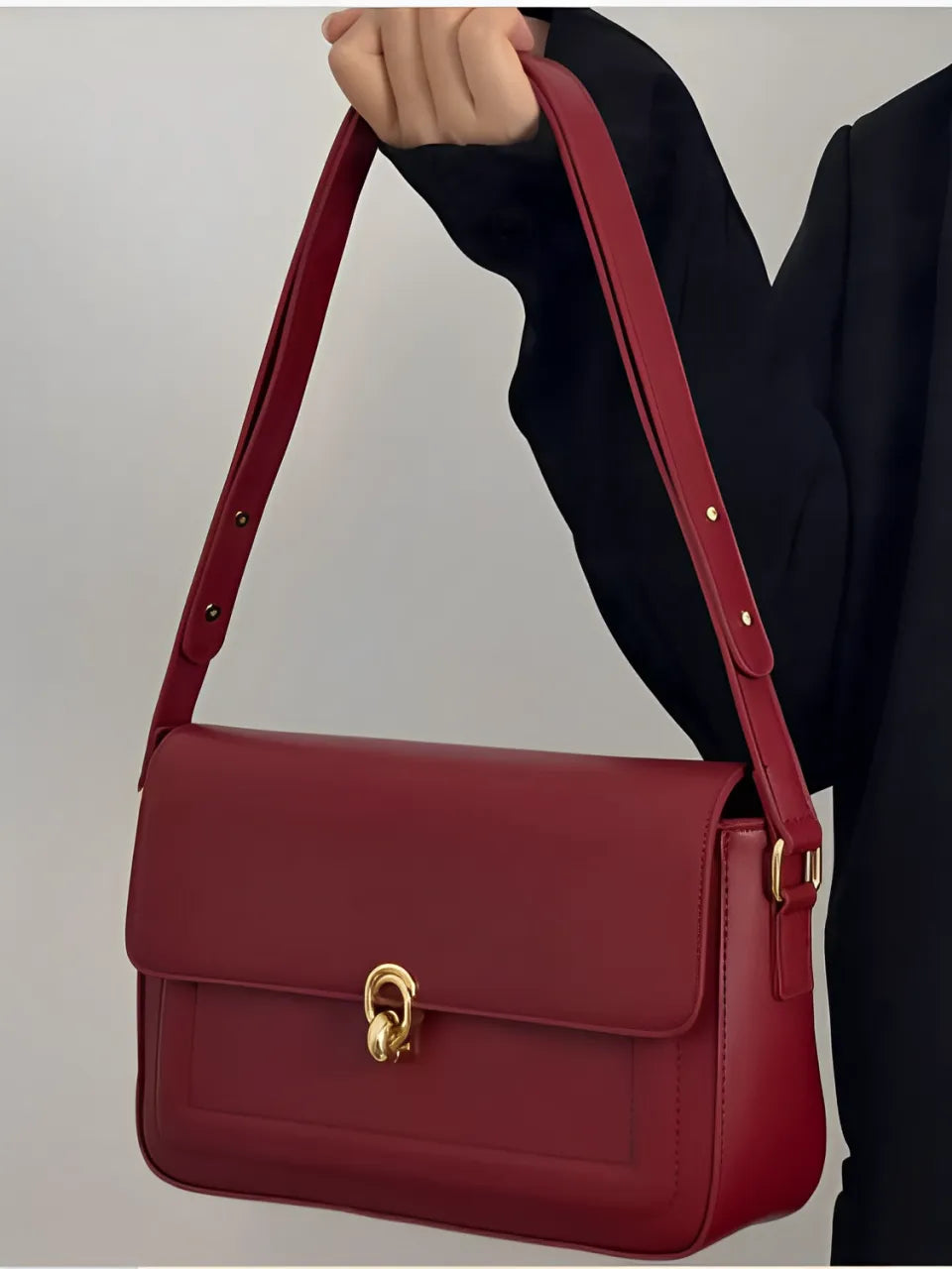 Bolsa Feminina de Ombro em couro PU Sofisticada - Mirna