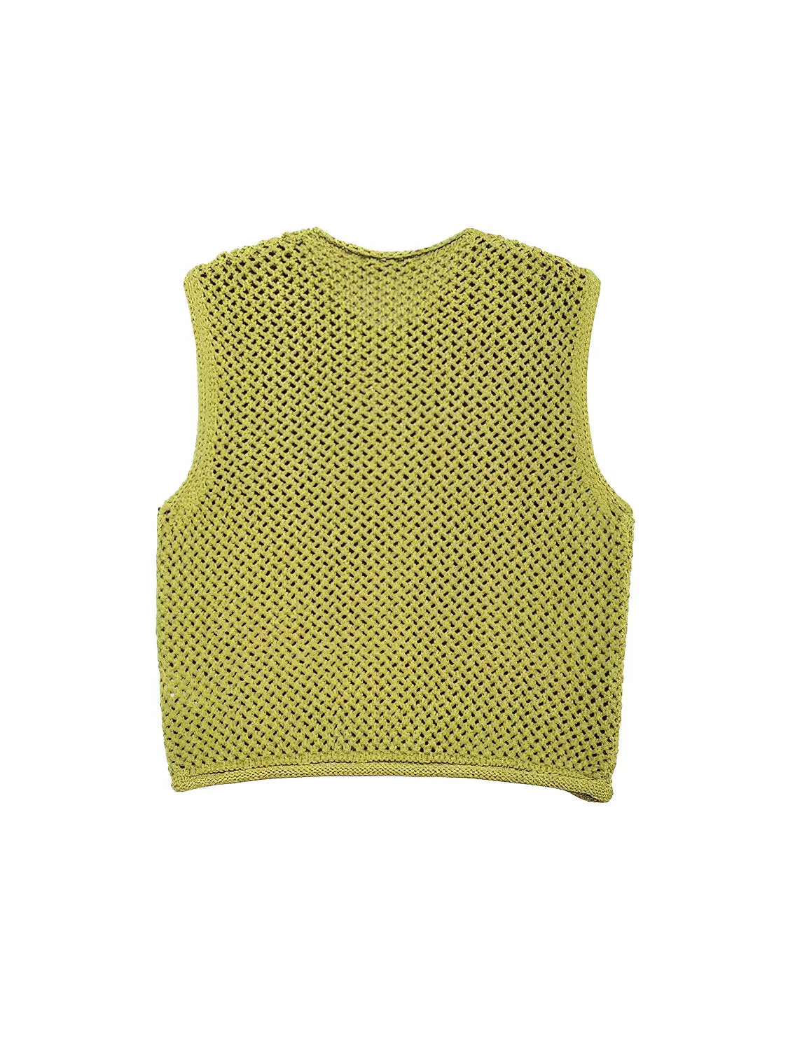 Blusa em Tricô com Decote Canoa Botões Maxi e Bolsos - Ayla