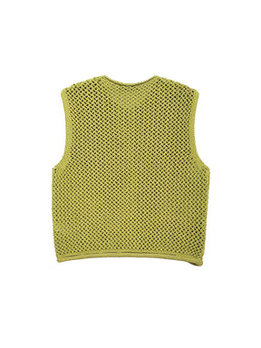 Blusa em Tricô com Decote Canoa Botões Maxi e Bolsos - Ayla