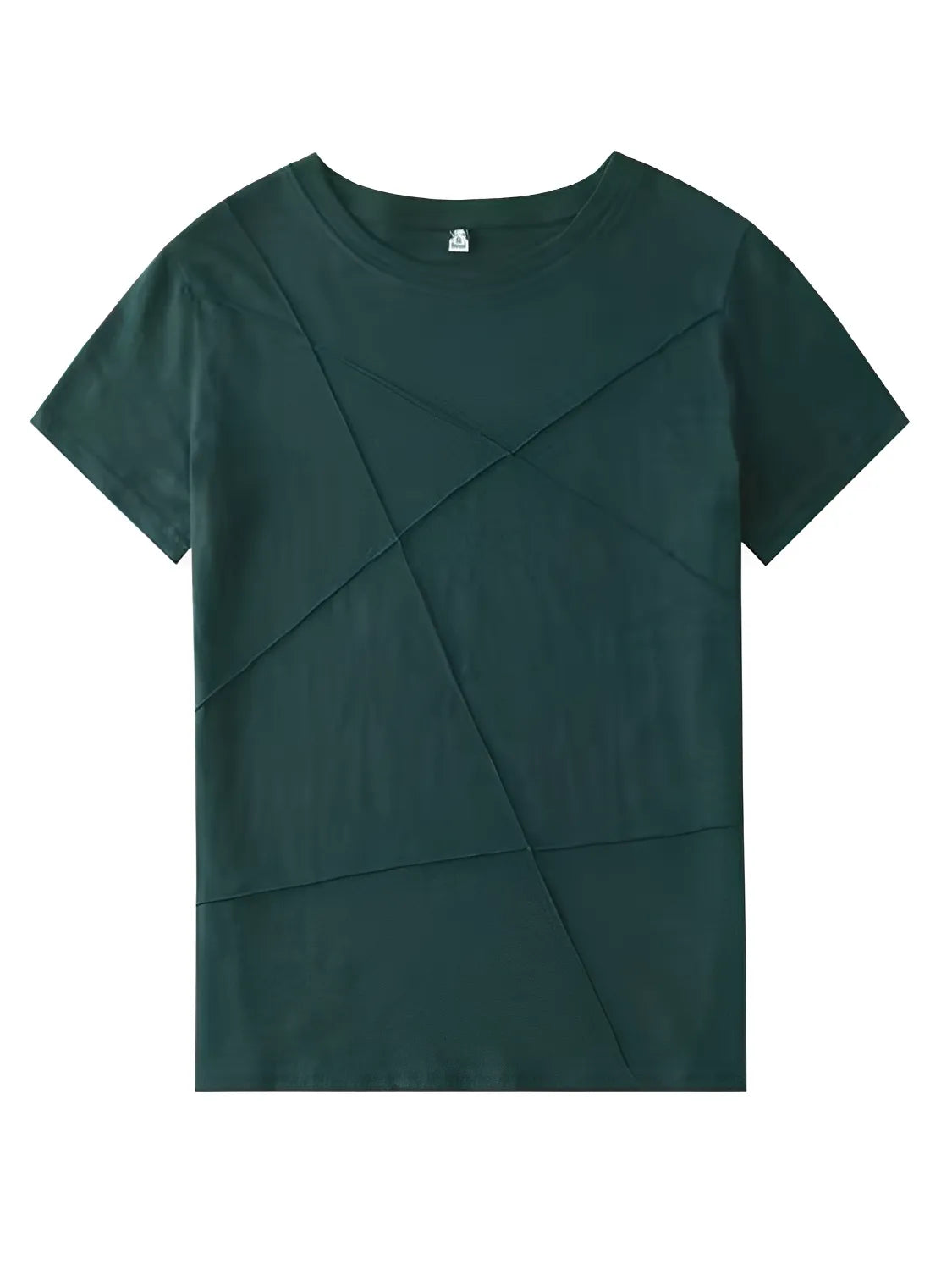 Blusa Básica com Relevo em Algodão e Decote Redondo – Lina