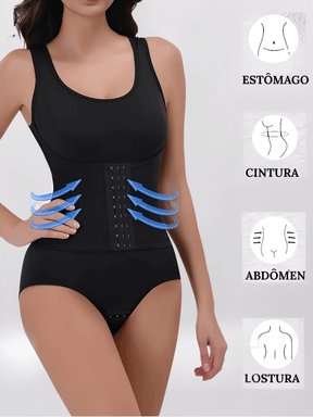 Body Modelador Feminino  Levanta Bumbum de Alta Compressão – Madalena