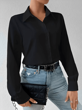 Camisa Body Alfaiataria com Punhos Estruturados – Mercedes