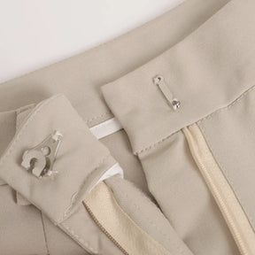 Calça Wide Leg em Alfaiataria Clássica com Cintura Alta e Bolsos – Kate